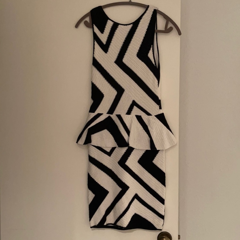 Alice and Olivia Black and White Dress